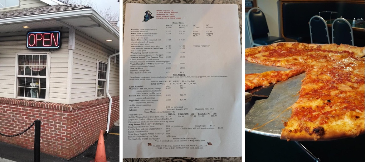 Whistle Stop Menu